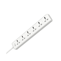 PUJIMAX Multi Plug 6A 6-Outlets Protection contre les surtensions Multiprise Prise de courant universelle intelligente Prise de charge rapide avec interrupteur