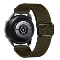 Correa de nailon de 20mm y 22mm para Samsung Galaxy Watch 7/6/5 Pro, banda de 44/40mm para Galaxy 6 4 Classic Gear S3, pulsera suave de bucle trenzado