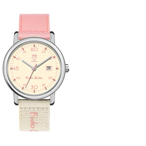 Montres à quartz personnalisées style vintage campus américain, tendance, 35 mm, étanches, avec bracelets en toile et motifs de dessins animés pour étudiants - Product Image 2