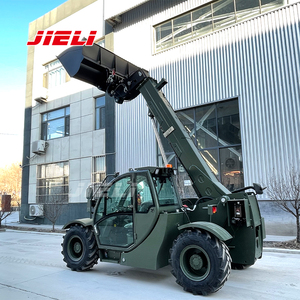 Manipulador telescópico de dirección 4WD, cargador de pluma telescópico, carretilla elevadora telescópica de servicio pesado de 3 toneladas a la venta - Product Image 5