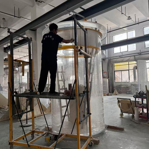 Groothandel op maat gemaakte cilindervormige aquariums van meerdere maten, <span class=keywords><strong>180</strong></span> gallon, bovengronds viskom - Product Image 5