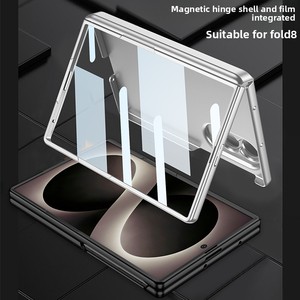 Coque de protection pliable avec sangle de poignet et protection de charnière intégrée, compatible avec le téléphone Samsung ZFold8 - Product Image 3