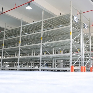 金属搁板单元车库搁板车间储物黑色可调搁板带挡板 - Product Image 6