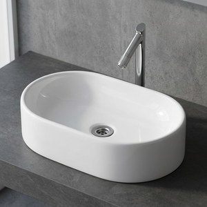 Stone Modern Hand Basin: Counter Top Vanity Units, <b>Table</b> Mount Lavabo Bathroom Wash Basin Sink - Ceramic Sanitary Wares - Product Image 5