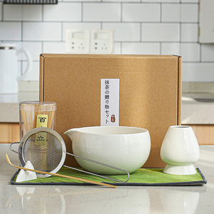 Juego de té Matcha tradicional japonés de 7 piezas para ceremonias de café y té - Product Image 2