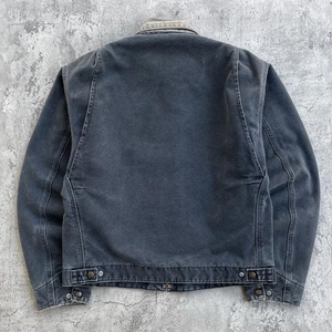 Veste de travail en denim vintage, fermeture à col, coupe-vent, tissu respirant écologique, impression sérigraphique, fabricant de vestes - Product Image 3