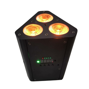 Projecteurs à batterie <span class=keywords><strong>SFR</strong></span> Uplight 3x12W RGBWA+UV 6-en-1 DMX512 avec télécommande sans fil 2.4G WiFi pour mariages, fêtes, clubs et bars - Product Image 3
