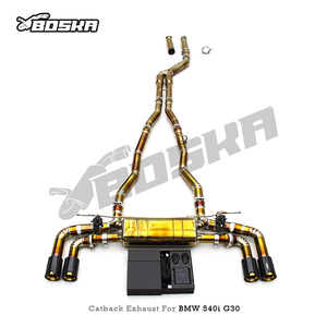 ระบบท่อไอเสีย OEM Titanium Boska Valvetronic สำหรับ BMW 530/540/540i G30/G38 2.0T/3.0T B48 ปี 2017-2024 น้ำหนักเบาแบบ Catback Muffler - Product Image 6