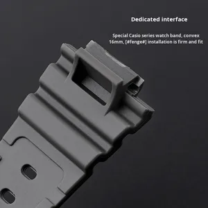 Bracelets de montre de remplacement Lionorm 16 mm pour montres <span class=keywords><strong>Casio</strong></span> DW-<span class=keywords><strong>6900</strong></span>/GW-M5610/DW-5600E, kit de modification coloré - Product Image 5