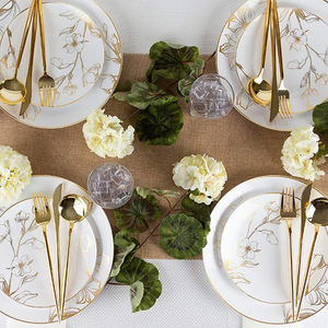 Home <span class=keywords><strong>Party</strong></span> Voyage Salle à manger Essentials Slim Poignées Durable PS Couverts En Plastique Ensemble Métallique Brillant Couteau Fourchette Cuillère 25 PCS/Bag - Product Image 4