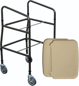 Shelf <strong>Mobility</strong> <strong>Trolley</strong> Height Adjustable <strong>Trolley</strong>, Walking Aid with Wheels <strong>Mobility</strong> Walker for Elderly Walking Frame for Storage - Product Image 5