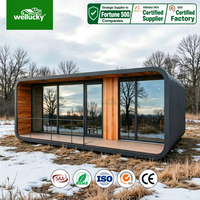 WELLUCKY Glamping Park Resort, fabrication directe d'usine, maison préfabriquée modulaire de type Apple Cabin personnalisée