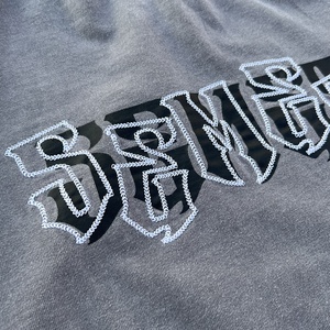 Nuevas Camisetas de Hombre de Algodón de Alta Calidad, Camiseta Cuadrada Bordada, Fabricante de Ropa Urbana, Camiseta Estampada Lavada de Gran Tamaño - Product Image 4