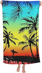 Sợi Nhỏ 100% Polyester Phản Ứng In Bãi Biển Khăn Cả Hai Bên Terry - Product Image 5