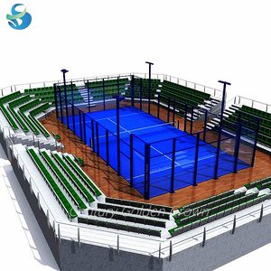 Pista <span class=keywords><strong>de</strong></span> Pádel Impermeable para Todo Clima con Estructura Resistente y Duradera, Césped Sintético <span class=keywords><strong>de</strong></span> Bajo Mantenimiento, Pista <span class=keywords><strong>de</strong></span> Pádel Interior y Exterior - Product Image 2
