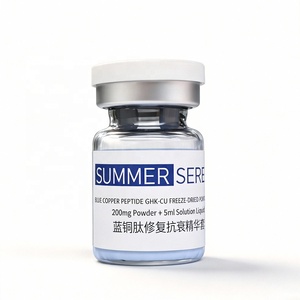 Soin réparateur de la peau, traitement de l'acné, tripeptide-1, peptide de cuivre, poudre lyophilisée, sérum pour le visage, anti-âge, GHK-CU, peptide de cuivre bleu - Product Image 4