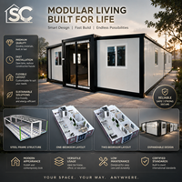 Maison modulaire innovante en conteneurs avec des matériaux écologiques, structure en acier à déploiement rapide pour une utilisation en cuisine ou en hôtel
