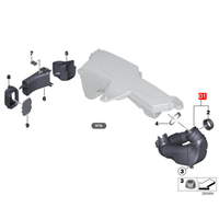 Pièces automobiles pour BMW Série 2 3 4 5 X1 X3 Tuyau de conduit d'admission d'air Tube d'admission d'air N20 F30 F10 F34 E84 F25 13717605638 13717605045
