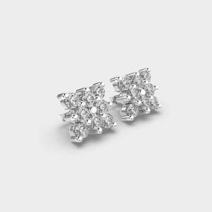Premium Round Brilliant Moissanite <b>Stud</b> <b>Earrings</b> 925 Sterling <b>Silver</b> Classic Fashion Jewelry for Women Gift Collection - Product Image 2