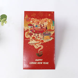 Sobres Rojos de Estilo Nuevo para el Año Nuevo Chino, Sobres Personalizados para Dinero con Estampado en Caliente - Product Image 1