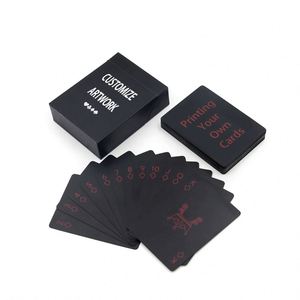 Factory Print Personalise Logo for Family Games Custom Playing Card <b>Set</b> <b>Plastic</b> Cards - Product Image 2