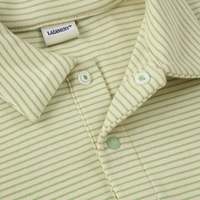 Polo de Manga Larga con Cuello de Polo a Rayas, 95% Algodón Orgánico Suave, 5% Elastano, Ropa de Bebé al por Mayor, CHOCHO SAMA