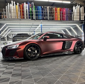 Pellicola Vinilica Premium Opaca Rosso Vino per Auto, Stile Rosso Vino Intenso, Senza Bolle, per Wrapping Professionale, Fornitura Diretta dalla Fabbrica - Product Image 2