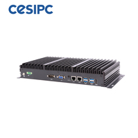 Linux Intel Core Cpu 16 GB Ram kotak Mini komputer PC Industri PC 4 komputer tertanam Ethernet