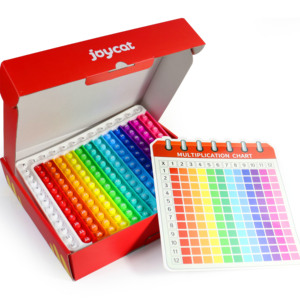 Joycat thân thiện với môi giấy trẻ em Toán Học THẺ FLASH thiết lập lưu trữ vòng tương tác nhân công cụ học tập đầy đủ màu sắc giáo dục - Product Image 4