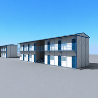 Maison préfabriquée temporaire de type T, structure en acier modulaire pour projets de construction