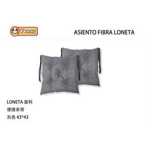 Cuscino per Letto per Cani in Fibra PET, Quadrato Grigio 43x43 cm, Comodo, Rimovibile e Lavabile - Product Image 3