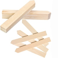 Estacas de madera puntiagudas para jardín, tiras de madera rectas para soporte de vegetales y cultivos en el patio trasero, suministro a granel