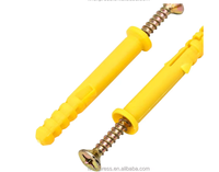 Vis d'expansion en plastique ISO métrique jaune, boulon d'expansion en nylon, cheville en caoutchouc, cheville à tension – NOUVEAU