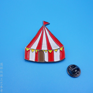 Badges Métalliques de Dessin Animé en Alliage de Zinc Émaillé, Forme Irrégulière, Sans Nickel, avec Boucle Papillon – Cadeau d'Affaires, Usage Promotionnel - Product Image 3