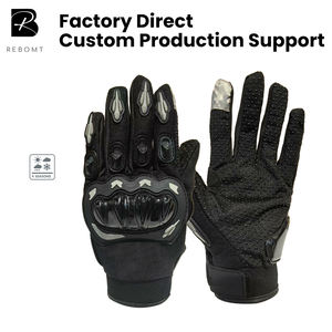 Beschermende winter anti-slip split-finger unisex fietshandschoenen OEM aanpasbaar 3D knokkelbeschermer touchscreen vingertop - Product Image 1