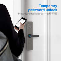 Cerradura Inteligente Tuya con Teclado, Huella Dactilar, RFID, Contraseña, Control por Aplicación, Cerradura Electrónica sin Llave para Puerta