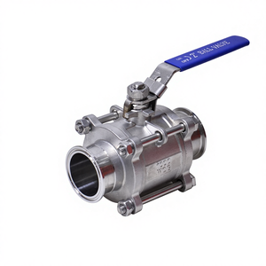 स्टेनलेस स्टील cf8m 1000wग 3 पीसी प्रकार बट वेल्ड मैनुअल संचालित बॉल वाल्व ओम अनुकूलन पानी के लिए 2 इंच पोर्ट आकार - Product Image 2