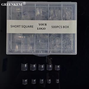 Caja transparente <span class=keywords><strong>de</strong></span> <span class=keywords><strong>uñas</strong></span> <span class=keywords><strong>postizas</strong></span> para manicura francesa, 500 unidades <span class=keywords><strong>de</strong></span> esmalte <span class=keywords><strong>de</strong></span> Gel UV para manicura francesa corta - Product Image 5