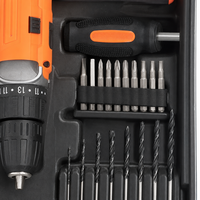 Ensemble d'outils de perçage électrique Vokex de 90 pièces avec batterie rechargeable et étui portable pour la réparation à domicile et le bricolage