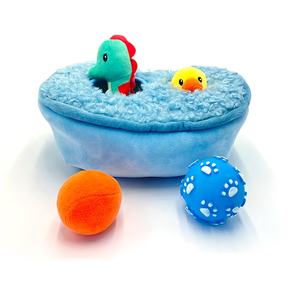 Giocattolo personalizzabile all'ingrosso del cane del cavalluccio marino dell'anatroccolo della vasca da bagno del giocattolo del cane del cane di squeak di masticazione personalizzabile all'ingrosso - Product Image 1