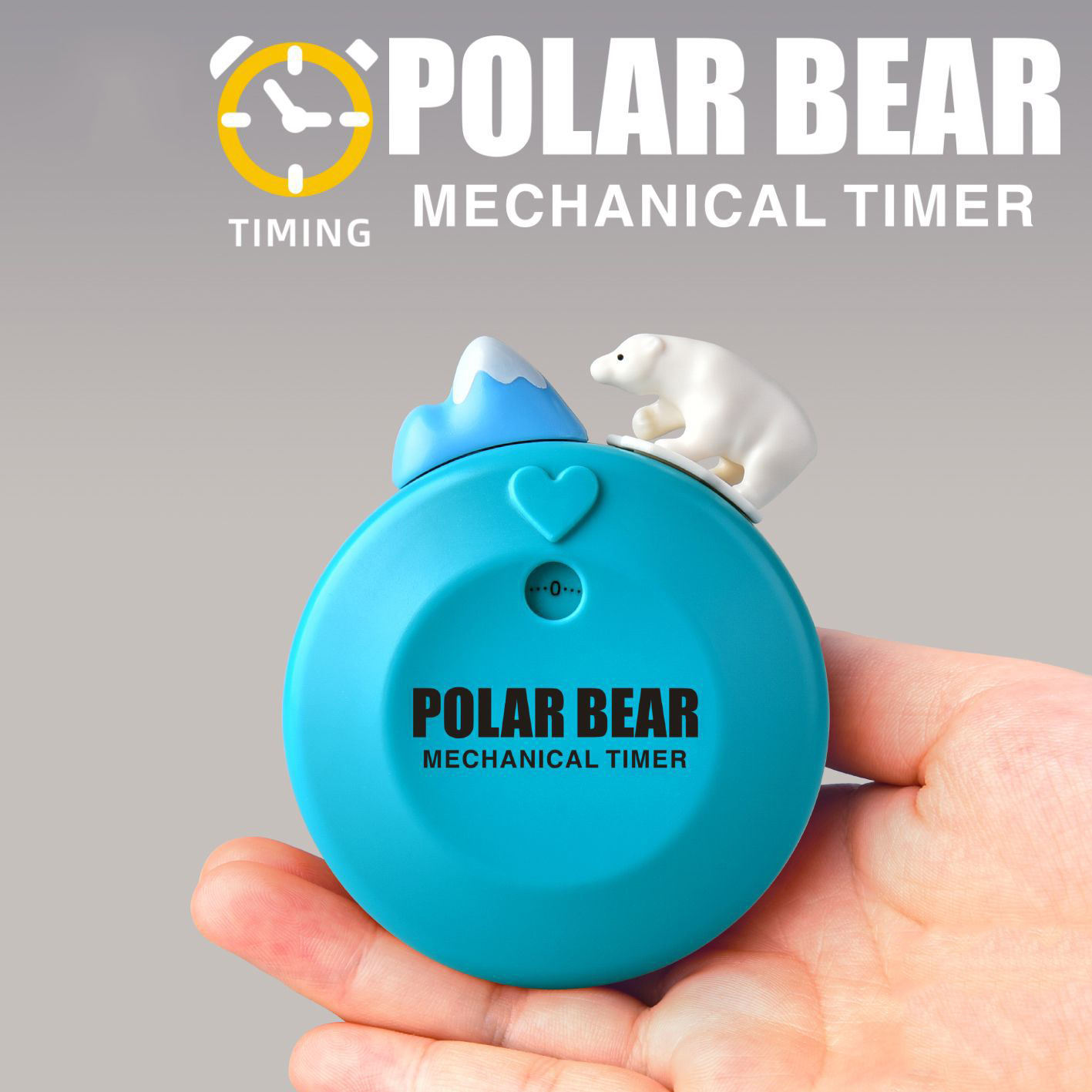 Cute Round Magnetic Cooking Timer Plastic Electronic Kitchen Timer Mechanism for Household Use