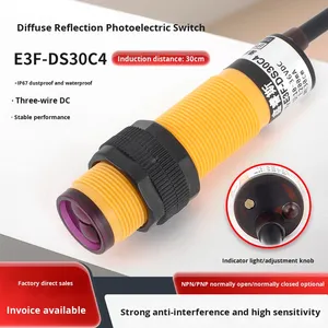 Cho M18 24V ba dây NPN/PnP hồng ngoại khuếch tán phản xạ quang điện cả<span class=keywords><strong>m</strong></span> biến E3F-DS30C4 chuyển đổi thường <span class=keywords><strong>m</strong></span>ở/bình thường - Product Image 5