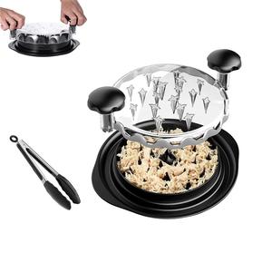Plastic Manual 12 Inch Round <strong>Meat</strong> Shredders Tool Non Slip Chicken Shredder <strong>Machine</strong> for Chicken