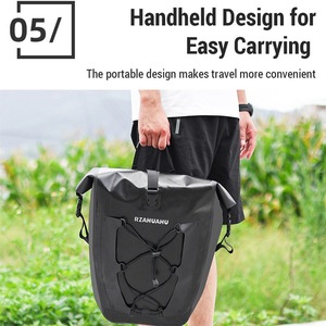 Alforjas de bicicleta de gran capacidad, 2 uds., bolsa impermeable para bicicleta trasera para ciclismo de viaje - Product Image 2