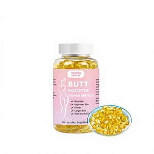 Cápsulas Saludables de Marca Privada/OEM/ODM para Aumentar Glúteos, 60 Cápsulas de Gel Suave, Glúteos Más Firmes y Redondos, Suplemento Natural para Mujeres - Product Image 1