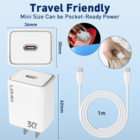 Chargeur rapide LDNIO PD 30W QC FCP PPS US EU pour téléphones portables, adaptateur secteur USB-C de voyage