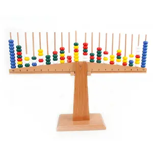 Montessori malzemeleri bebek ahşap denge Scale ölçekli boncuk matematik oyunu eğitim öğretim yardımcıları öğrenme duyusal oyuncaklar çocuklar için