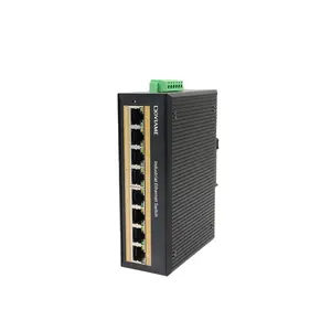 Industrieller 8-Port-Gigabit-POE-Switch Ethernet-Netzwerk-Switch 8 10/100/1000Mbps Gigabit-Ethernet-Ports, 20 Gbit/s Switching-Kapazität