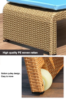 Offre Spéciale minimaliste Style Pe rotin métal cadre dossier réglable étanche piscine chaises longues
