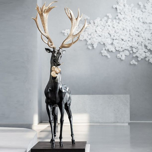 Estatua de Ciervo Elegante de Fibra de Vidrio para Exteriores, Diseño Moderno, Personalizable, Decoración para Jardín y Patio, Escultura de Ciervo de Tamaño Real - Product Image 6